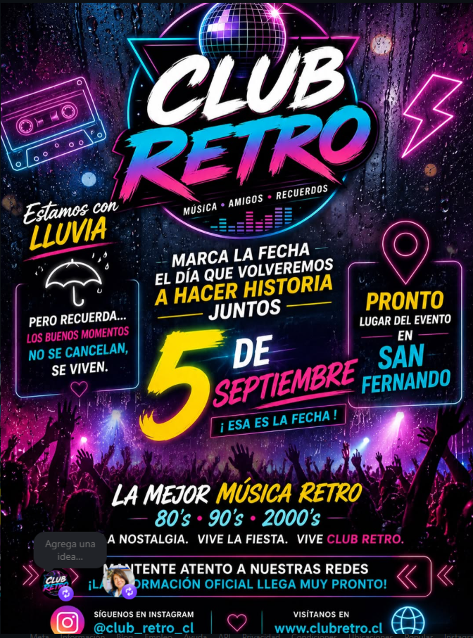 Publicación reciente de Club Retro